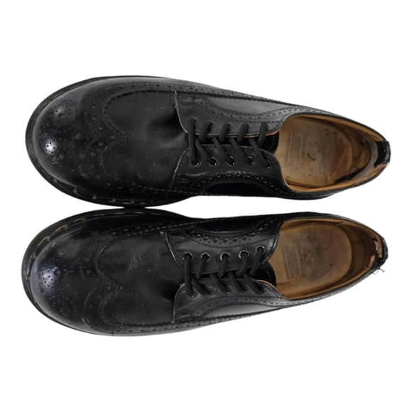Vintage Doc Martens Steel-Toe Double Welt Wingtips. Made In England. US Men's 9 - Picture 4 of 7